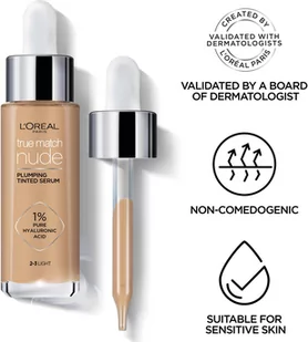 L'Oréal L'Oréal True Match Nude Plumping Tinted Serum - Tan-Deep 7-8 30 ml AA312200 - Serum do twarzy - miniaturka - grafika 3