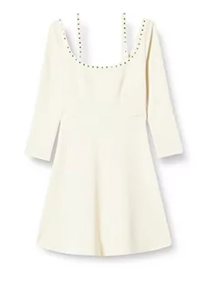 Pinko Damska sukienka z tkaniny stitch Sc na co dzień, N96_fumo White, 34 - Sukienki - miniaturka - grafika 1
