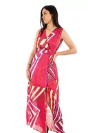 Sukienki - Morgan damska długa sukienka SM z nadrukiem Raya.F Multico T40, Multico, 38 - miniaturka - grafika 1