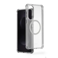 Etui i futerały do telefonów - Hama Magnetyczne etui na telefon komórkowy Extreme Protect do Samsung Galaxy S25 Edge (licencja Bumper D3O, kompatybilny z Qi2, z magnesem, przezroczyste etui z anty zażółceniem, etui do ładowania - miniaturka - grafika 1