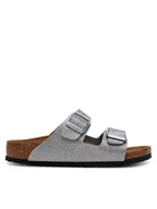 Buty dla dziewczynek - Birkenstock Klapki Arizona Kids 1029468 S Srebrny - miniaturka - grafika 1