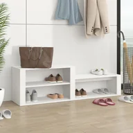Szafki na buty - Półka na buty, biała, 150x35x45 cm, materiał drewnopochodny - miniaturka - grafika 1