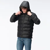 Kurtki męskie - Męska Kurtka Zimowa Pikowana Diorro czarna M - miniaturka - grafika 1