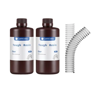 żywica do drukarek 3D, elastyczna i wysoce sprężysta, kompatybilna z żywicami UV, naturalna - Filamenty i akcesoria do drukarek 3D - miniaturka - grafika 1