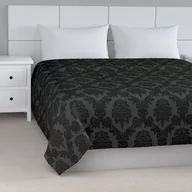 Narzuty - Dekoria Narzuta pikowana w pasy czarny szer.260 × dł.210 cm Damasco 500-613-32 - miniaturka - grafika 1