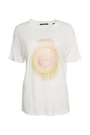 Koszulki i topy damskie - ESPRIT T-shirt damski, 110/Off White, XS - miniaturka - grafika 1