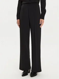 Calvin Klein Spodnie materiałowe K20K207647 Czarny Wide Leg - Spodnie damskie - miniaturka - grafika 1