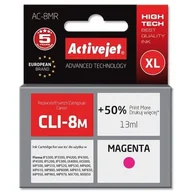 Tusze zamienniki - ActiveJet Tusz AC-8MR (do drukarki Canon, zamiennik CLI-8M premium 13ml magenta Chip) EXPACJACA0062 - miniaturka - grafika 1