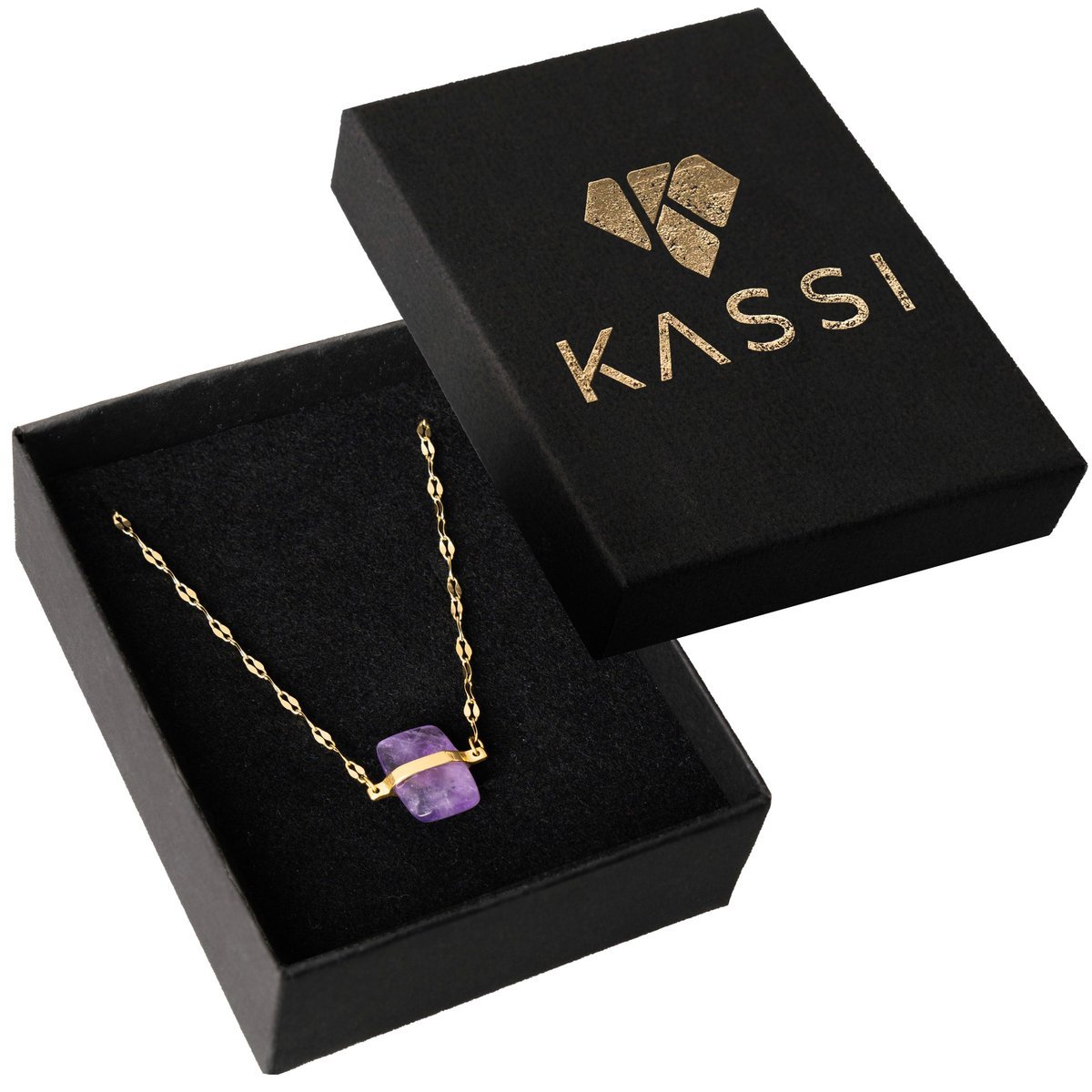 Bransoletka na rękę damska z kamieniem złota ze stali chirurgicznej