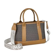 Torebki damskie - Miss Lulu Torebka damska, średnie torebki damskie, torba na ramię damska PU skóra, torba na zakupy z wieloma kieszeniami, 1-1 brązowy - miniaturka - grafika 1