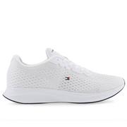 Trampki męskie - Buty Tommy Hilfiger Lightweight Runner FM0FM04563-YBS - białe - miniaturka - grafika 1