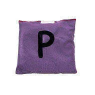 Worki na buty - Akson, Worek gimnastyczny szkolny z literą P, fioletowy - miniaturka - grafika 1