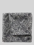 Krawaty i muchy męskie - Poszetka z jedwabiu ze wzorem na całej powierzchni - miniaturka - grafika 1