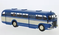Samochody i pojazdy dla dzieci - Ixo Models Skoda 706 Ro 1947 Blue Beige 1:43 Bus028Lq - miniaturka - grafika 1