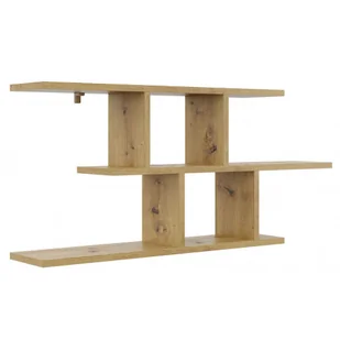 Minimalistyczna półka ścienna w kolorze dąb artisan Gloros 5X - Półki do salonu - miniaturka - grafika 1