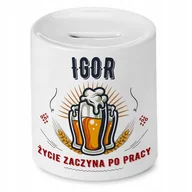 Skarbonki - Skarbonka dla Igora na Urodziny Idealny Prezent z Nadrukiem ze Zdjęciem - miniaturka - grafika 1