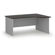 Biurka - Biurko narożne PRIMO GRAY, 1600 x 1200 mm, prawe, szary/wenge - miniaturka - grafika 1