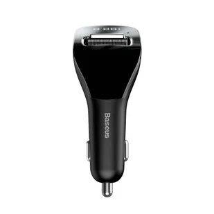 Baseus F40 nadajnik transmiter FM audio Bluetooth port AUX ładowarka samochodowa 2x USB 15W 2A czarny (CCF40-01) - Ładowarki samochodowe - miniaturka - grafika 2