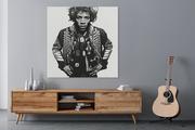Plakaty - Jimi Hendrix Plakat 100X100 Cm - miniaturka - grafika 1