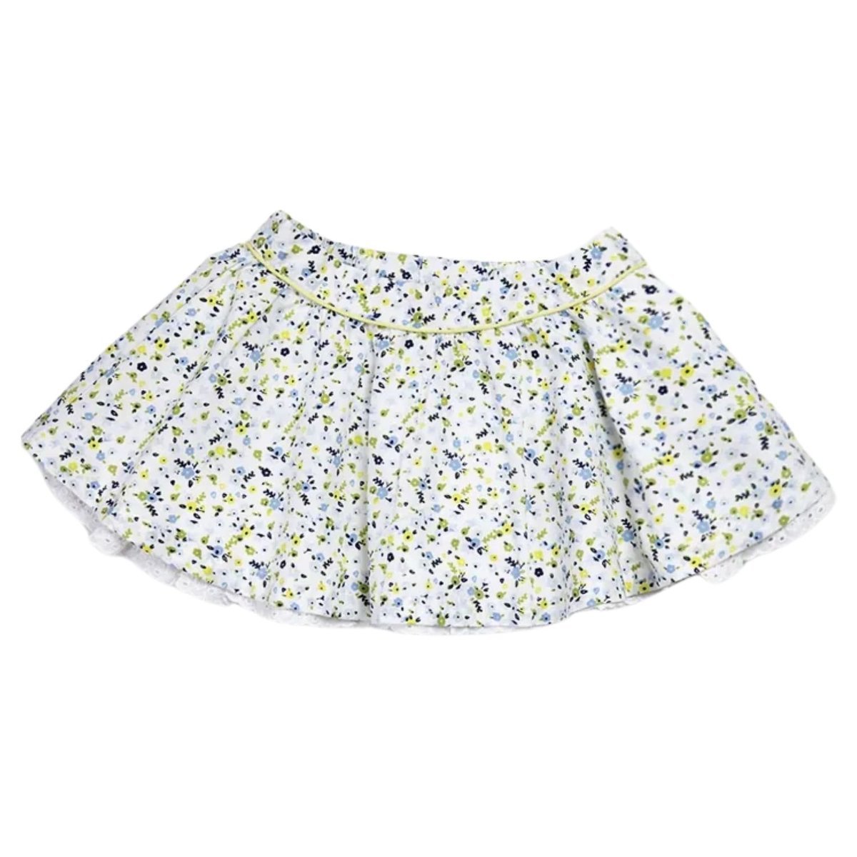 Spódnica dziewczęca Chicco bawełniana w kwiaty krótka falbany-62