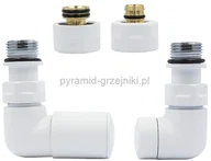 Zawory i kraniki - Varioterm Zawór regulacyjny Vision ze złączką PEX/CU - biały alu-pex - PEX 16mm lewy VIR06L(PEX) - miniaturka - grafika 1