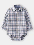 Body dla niemowląt - OshKosh Body-koszula w kolorze biało-błękitnym - miniaturka - grafika 1