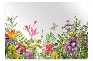 Mata na podłogę pod krzesło Rośliny tropikalne 120x90 cm - Podnóżki, podpórki, podkładki - miniaturka - grafika 1