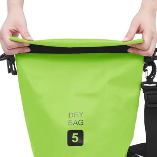 VidaXL Lumarko Worek wodoszczelny, zielony, 5 L, PVC 92779 VidaXL - Akcesoria turystyczne - miniaturka - grafika 1
