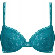 Biustonosze - Calvin Klein Biustonosz Z Koronką Z Logo Zielony 80C 2A5D6_E* - miniaturka - grafika 1