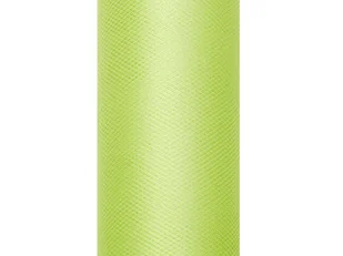 PartyDeco Tiul gładki, zielony jasny, 0,30 x 9 m TIU30-102 - Pasmanteria - miniaturka - grafika 2