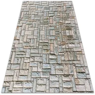 Dywany - Modny winylowy dywan Kostka brukowa 150x225 cm - miniaturka - grafika 1