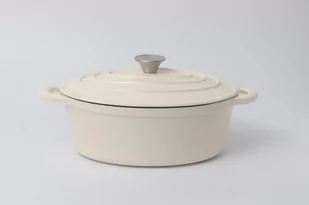Garnek żeliwny owalny krem Tierra 30 cm - NOIS - Garnki - miniaturka - grafika 1
