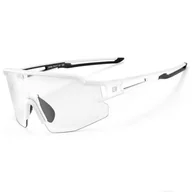 Okulary sportowe - Okulary rowerowe fotochromowe z filtrami UV 400 UVA i UVB białe ROCKBROS - miniaturka - grafika 1