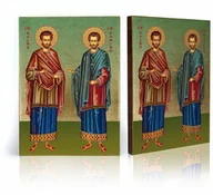 Ikony i obrazy sakralne - Ikona religijna Święty Damian i Kosma - miniaturka - grafika 1
