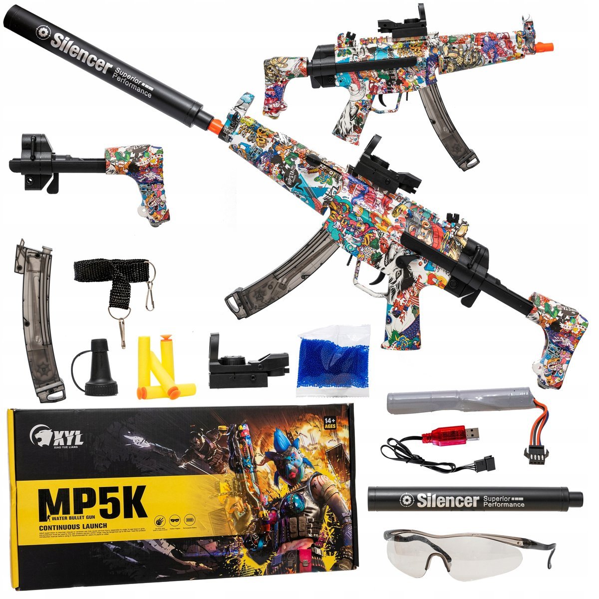 Karabin Na Kulki Żelowe Pistolet Automatyczny Na Kulki Wodne Piankowe Duży