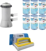 Baseny ogrodowe - WAYS - Pielęgnacja basenu - Pompa filtrująca 2271 l/u i 6 filtrów typu A oraz szczotka szorująca WAYS - miniaturka - grafika 1