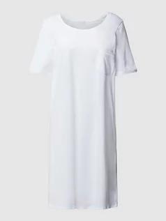 Bielizna nocna - Koszula nocna z kieszenią na piersi - grafika 1