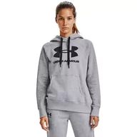 Bluzy sportowe damskie - Bluza damska Under Armour Rival Fleece Logo Hoodie - miniaturka - grafika 1