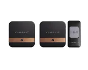 Dzwonki i gongi - Dzwonek Bezprzewodowy 611A 2X Odbiornik 1X Nadajnik - miniaturka - grafika 1