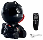Pozostałe oświetlenie - PROJEKTOR GWAZD LED Astronauta z gwiazdą Lampka Nocna 5W czarny AK235C - miniaturka - grafika 1