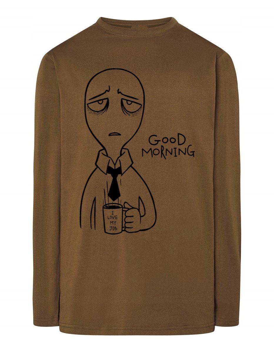 Longsleeve nadruk Smutny Poniedziałek Sarkazm L