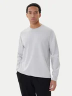 Swetry męskie - Calvin Klein Sweter Ls Ck Tech Knit Crwnk LV040BM347 Szary Regular Fit - miniaturka - grafika 1
