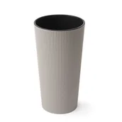 Donice - Doniczka LILIA 19 jumper taupe Lamela - miniaturka - grafika 1