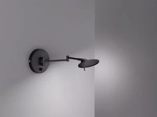Trio Kinkiet LAMPA ścienna KAZAN 274770132 metalowa OPRAWA reflektorowa LED 8W na wysięgniku czarna 274770132 - Lampy ścienne - miniaturka - grafika 1