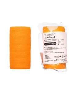 Vitammy Autoband Elastyczny bandaż kohezyjny pomarańczowy 10 cm x 4,5 m, 1 sztuka - Apteczki i materiały opatrunkowe - miniaturka - grafika 1