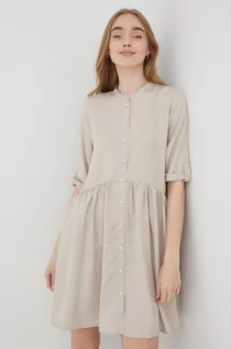 Sukienki - JDY sukienka kolor szary mini rozkloszowana - grafika 1