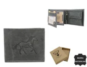 Portfele - Duży portfel męski z nubukowej skóry naturalnej Always Wild - miniaturka - grafika 1