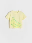 Bluzki dla niemowląt - Reserved - T-shirt z nadrukiem - jasnożółty - miniaturka - grafika 1