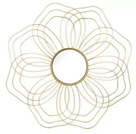 Dekoracje domu - Art pol LUSTRO DEKORACJA METALOWA ŚCIENNA KWIAT 51 cm 136096 - miniaturka - grafika 1