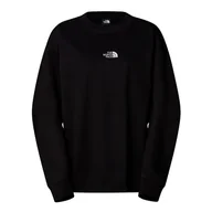 Bluzy sportowe damskie - Bluza The North Face Essential Crew 0A89EPJK31 - czarna - miniaturka - grafika 1